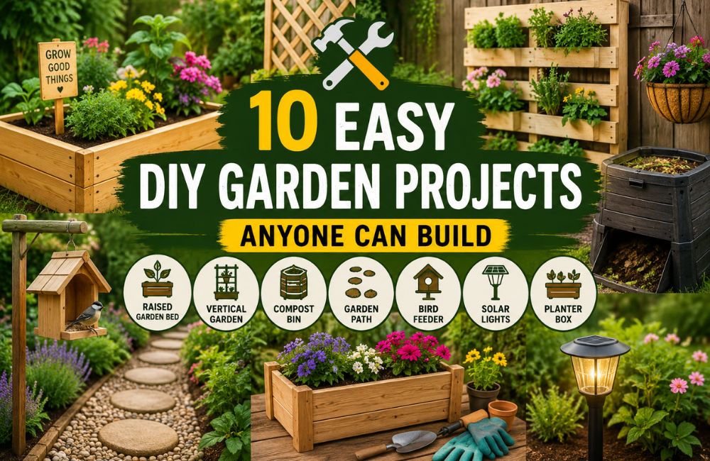 🛠️ 10 Easy DIY Garden Projects Anyone Can Build