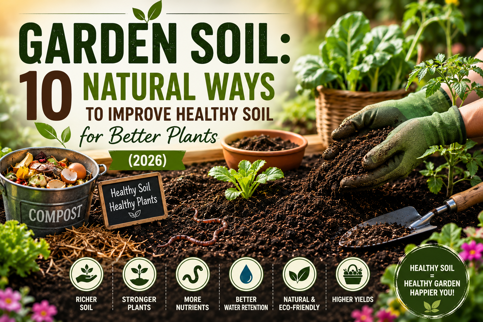 Garden Soil: 10 Natural Ways to Improve Healthy Soil for Better Plants (2026)