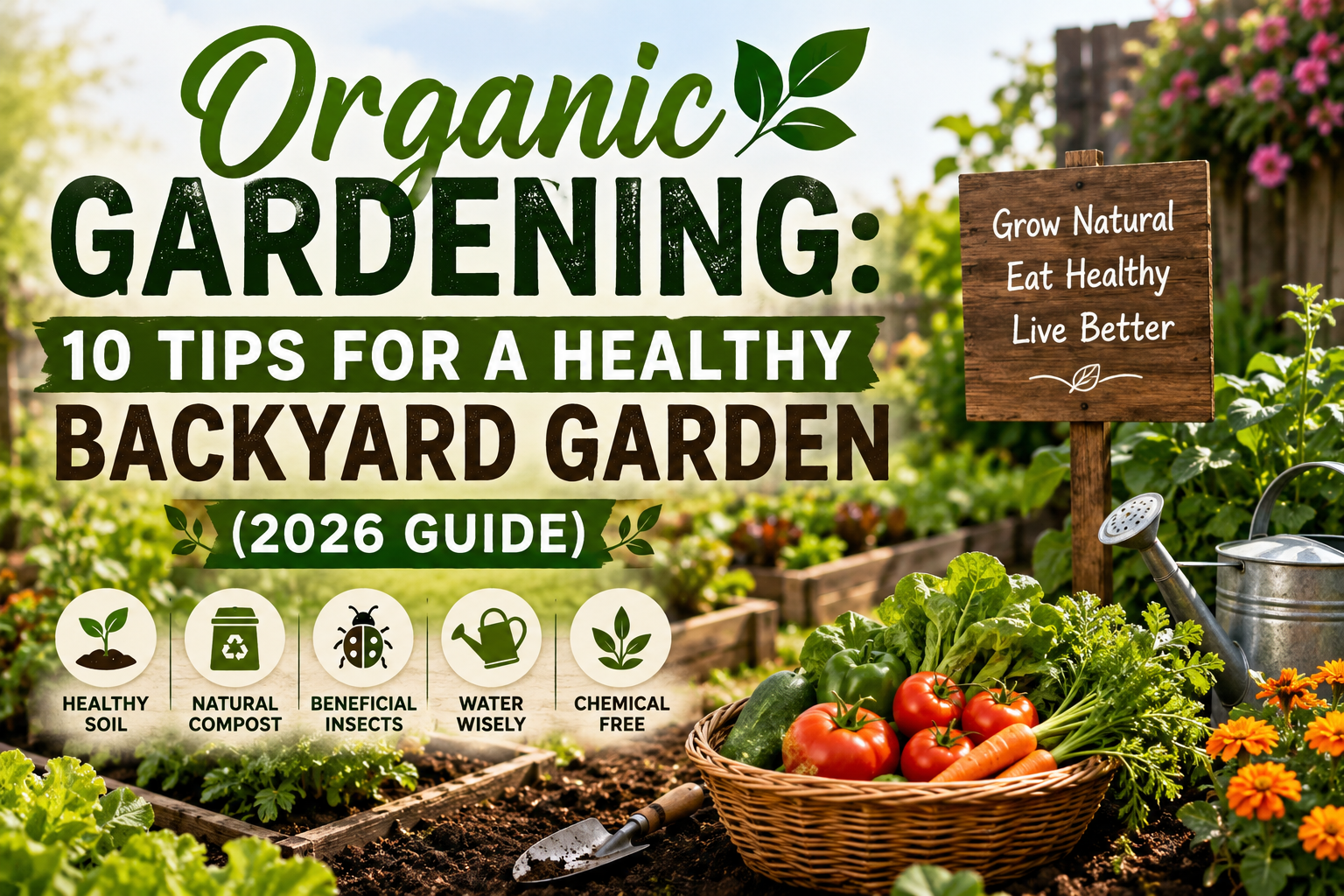 🌿 Organic Gardening: 10 Tips for a Healthy Backyard Garden (2026 Guide)