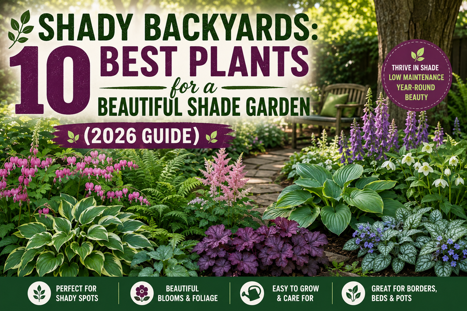 Shady Backyards: 10 Best Plants for a Beautiful Shade Garden (2026)