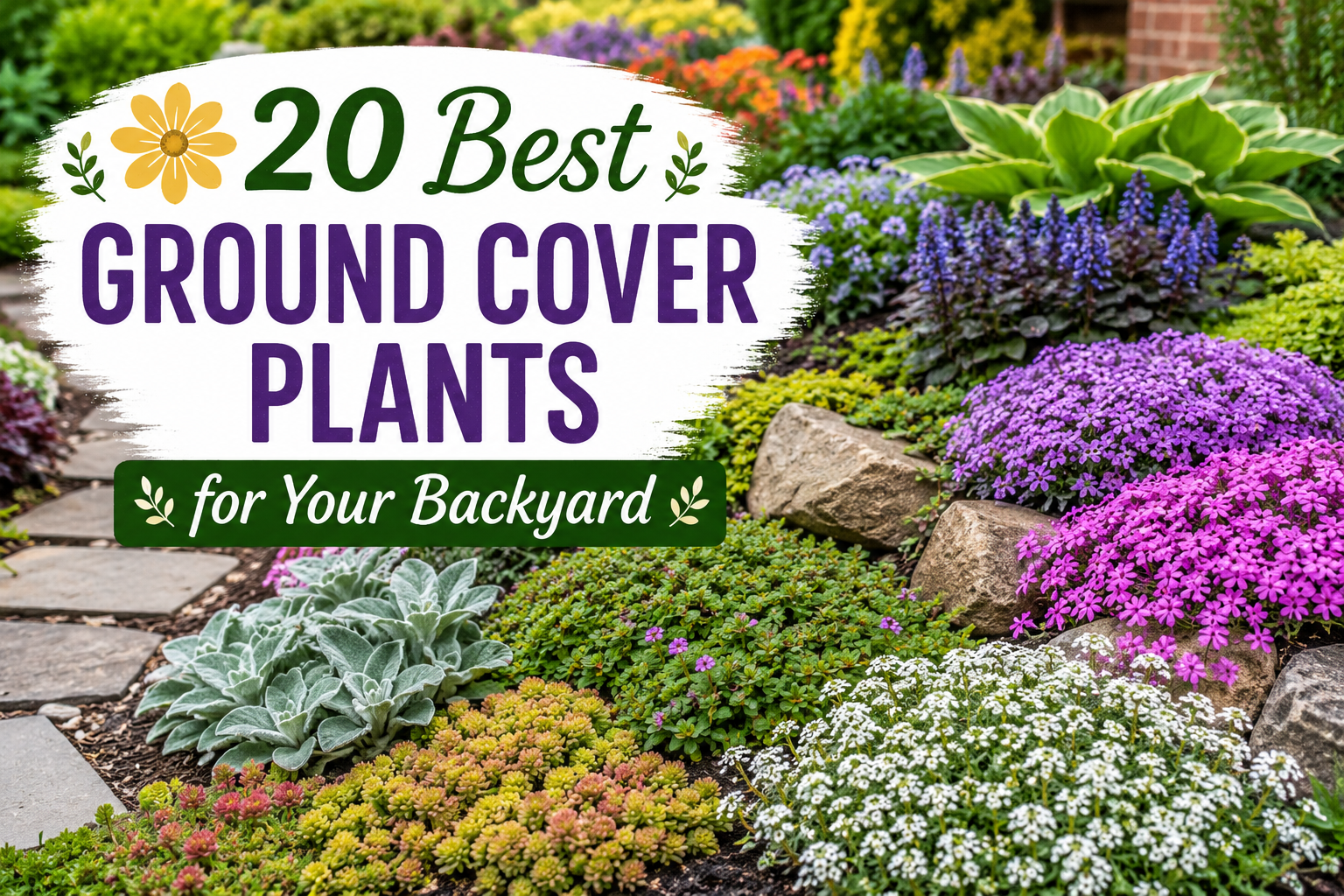 🌼 20 Best Ground Cover Plants for Your Backyard