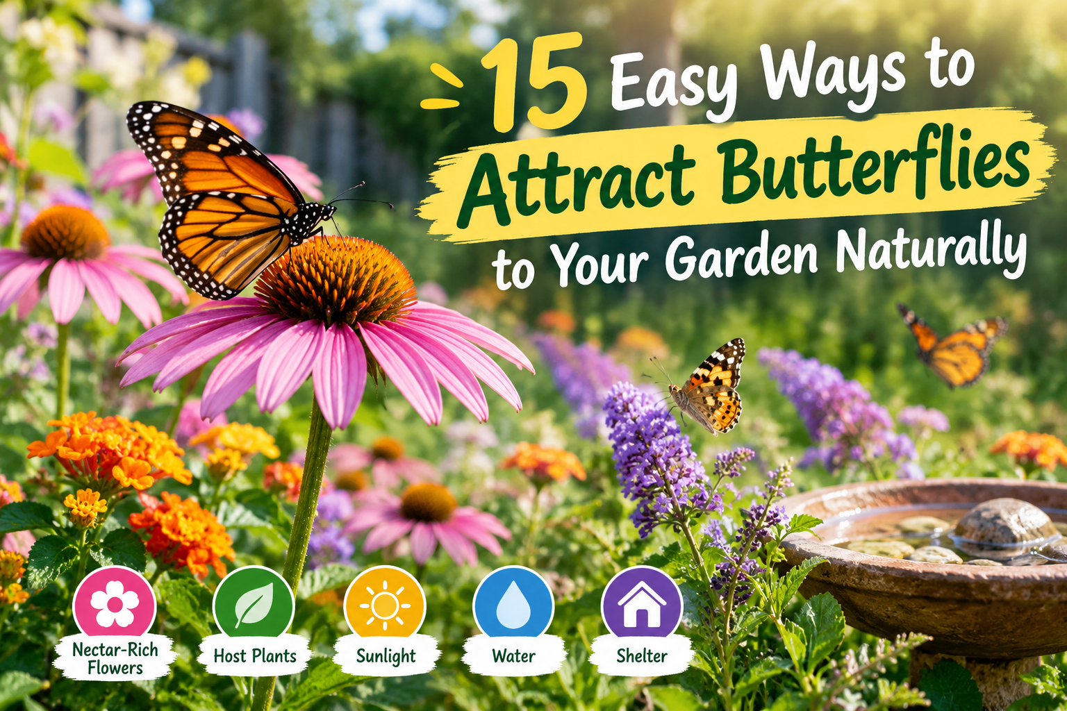 15 Easy Ways to Attract Butterflies to Your Garden Naturally